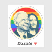 バイデン氏ハリスレインボープライド シール (シート)