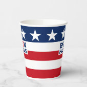 バイデン氏ハリスレッドホワイトとブルースターズとストライプ 紙コップ (左)