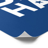 バイデン氏ハリス写真 – 2024星 – 赤白青 ポスター (角)