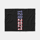 バイデン氏ハリス大統領のコード発足日20 フリースブランケット (正面(横))