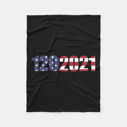 バイデン氏ハリス大統領のコード発足日20 フリースブランケット (正面)