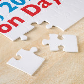 バイデン氏ハリス就任式の日米国旗 ジグソーパズル (側面)