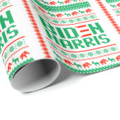 バイデン氏ハリス醜いクリスマスセーター(緑) ラッピングペーパー (ロールコーナー)