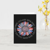 バイデン氏ハリス2020かわいい赤白青ひまわりSh カード (黄色い花)