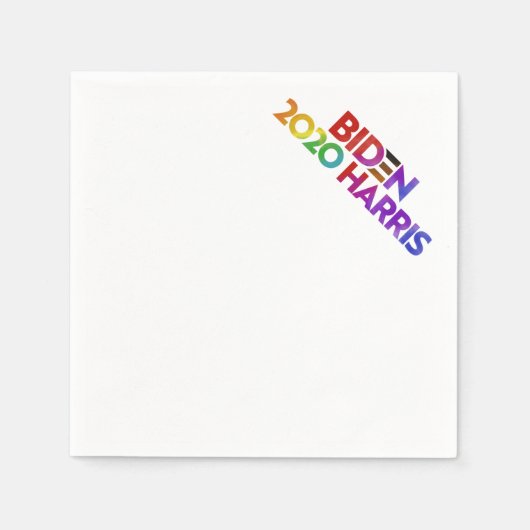 バイデン氏ハリス2020カクテルナプキン スタンダードカクテルナプキン (正面)