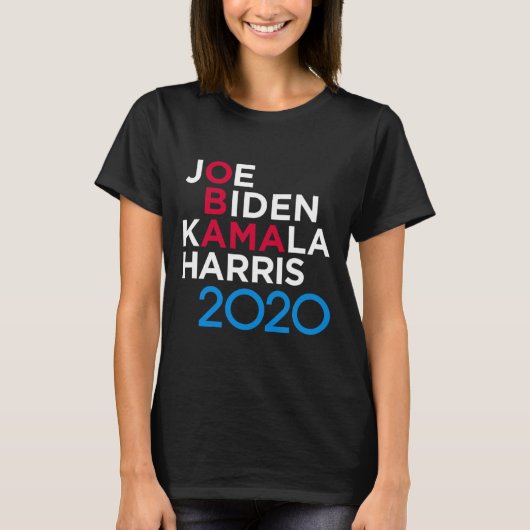 バイデン氏ハリス2020スローバック Tシャツ (正面)