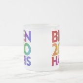 バイデン氏ハリス2020フロステッドマグ フロストグラスマグカップ (中央)