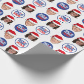 バイデン氏ハリス2020ホリデイ ラッピングペーパー (角)