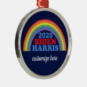 バイデン氏ハリス2020レインボーカスタムクリスマス セラミックオーナメント (右)