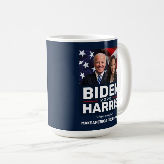 バイデン氏ハリス2020収集可能な記念写真 コーヒーマグカップ (正面右)