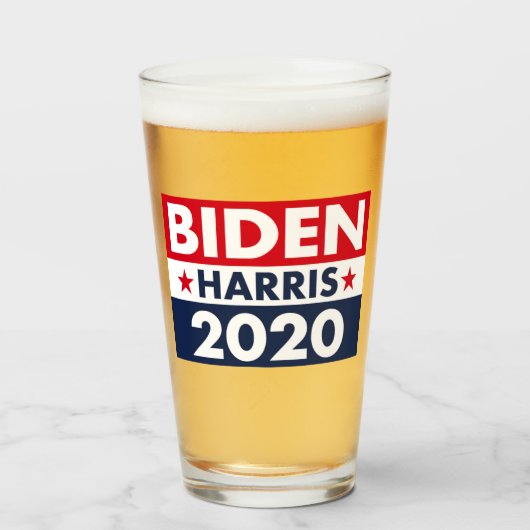 バイデン氏ハリス2020 タンブラーグラス (ドリンク正面)