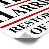 バイデン氏ハリス2020 ポスター (角)