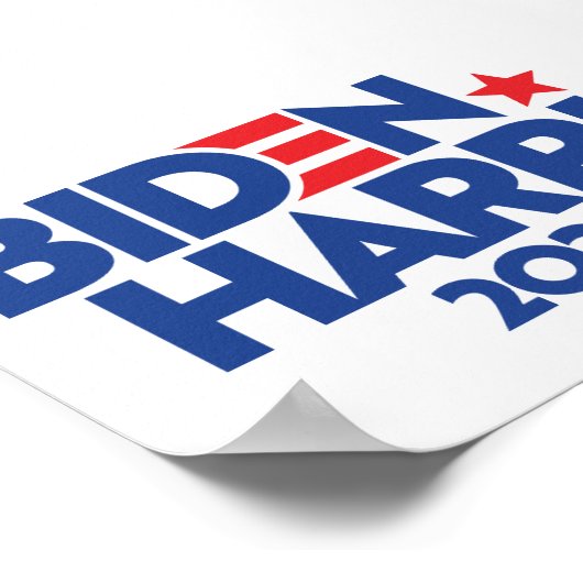 バイデン氏ハリス2020 ポスター (角)