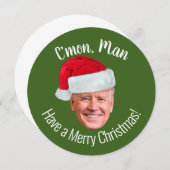 バイデン氏ハリス2020 - Joe Santa Hat with C'mon Man (正面/裏面)