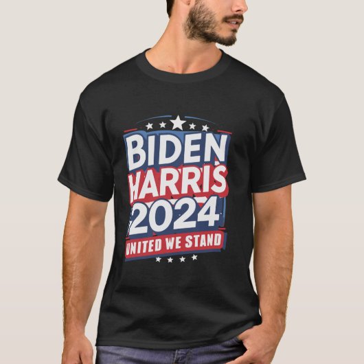 バイデン氏ハリス2024ジョーバイデン氏カマラハリスレ選ー Tシャツ (正面)