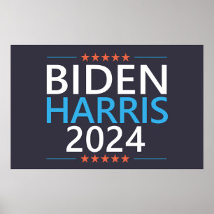 バイデン氏ハリス2024年米大統領選 ポスター