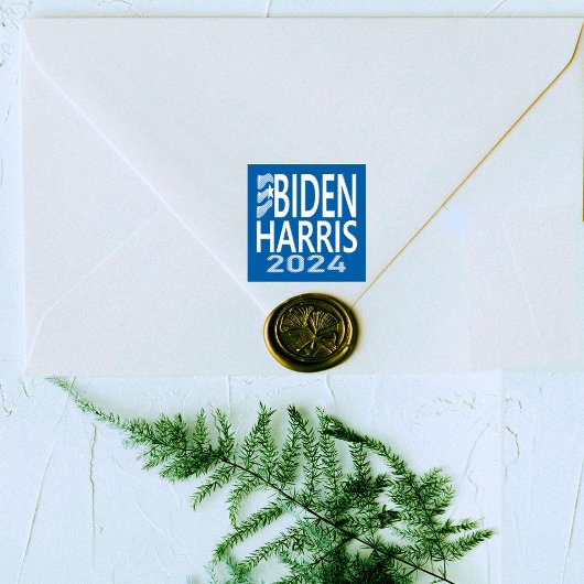 バイデン氏ハリス2024選挙ブルーウッドアートスタンプ ラバースタンプ