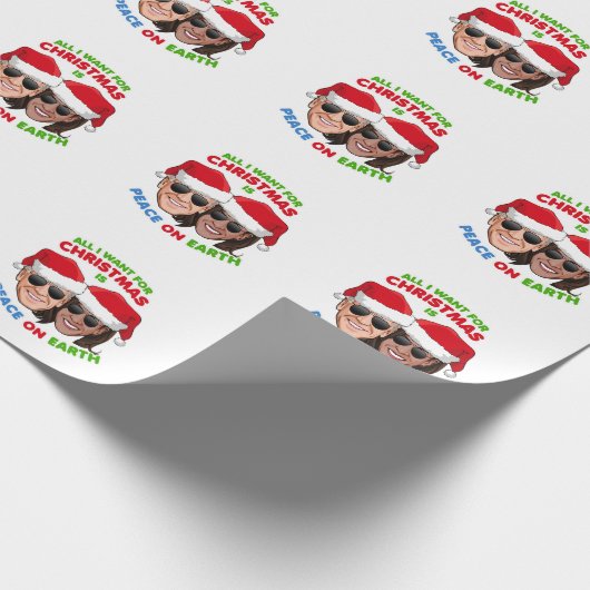 バイデン氏ハリス – ピースオンアース ラッピングペーパー (角)