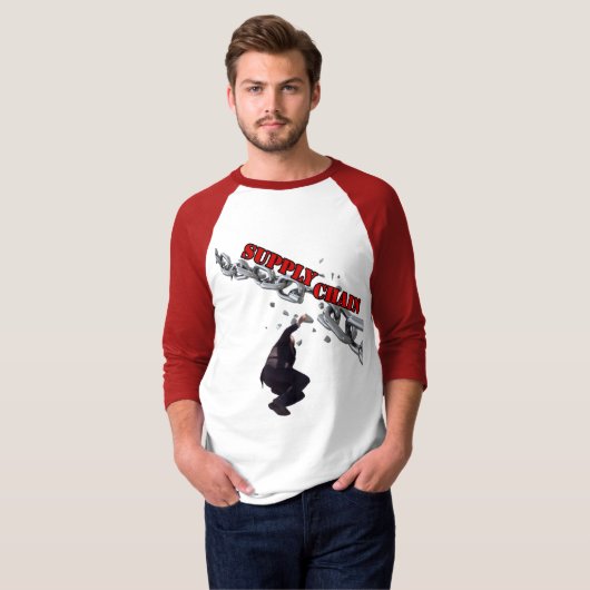 バイデン氏ブレイクおもしろいサプライチェーンブランドンミーム Tシャツ (正面フル)