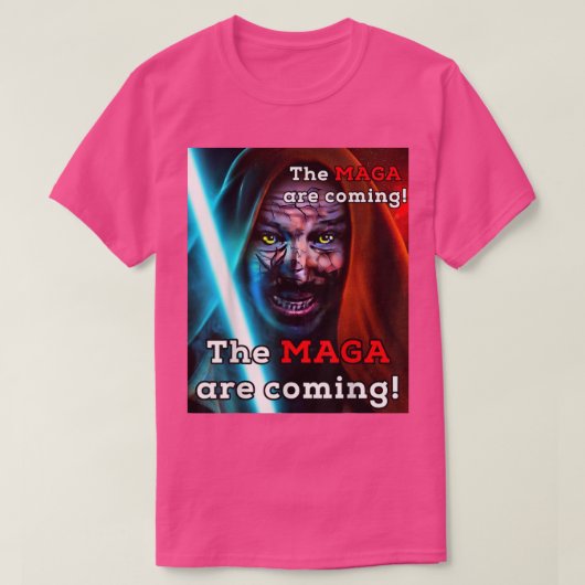 バイデン氏ミッドナイトライドMAGAは来大人の衣装 Tシャツ (デザイン正面)