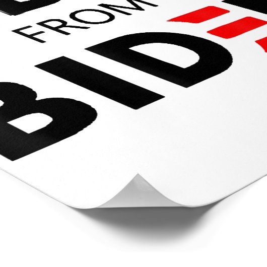 バイデン氏ミーム政治おもしろい的ジョー・キャンペーンからのHIDEN ポスター (角)