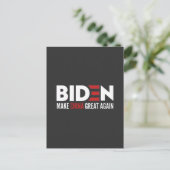 バイデン氏メイク中国素晴らし再 ポストカード (スタンド正面)