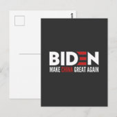 バイデン氏メイク中国素晴らし再 ポストカード (正面/裏面)