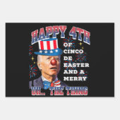 バイデン氏メリー4th The Things Damored Joeバイデン氏7月 ラッピングペーパーシート (正面)