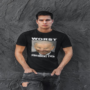 バイデン氏史上最悪の大統領 アンチジョーバイデン氏ダーク Tシャツ