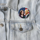 バイデン氏大統領とハリス副大統領選挙 缶バッジ (インサイチュ)