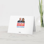 バイデン氏就任式2021年アンチトランプ カード (裏面)