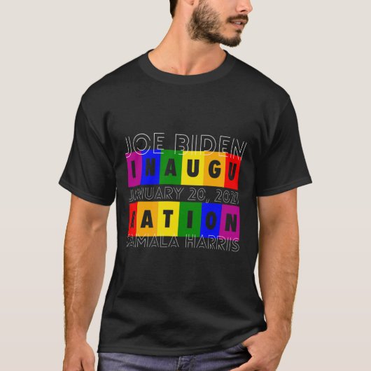 バイデン氏就任式Lgbt Tシャツ (正面)