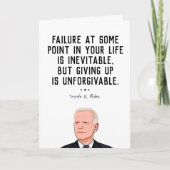 バイデン氏引用文与え:のアップは許せない カード (正面)