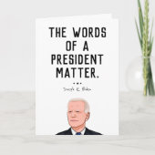 バイデン氏引用文:大統領の言葉 カード (正面)