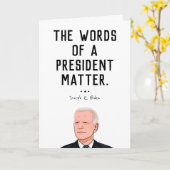 バイデン氏引用文:大統領の言葉 カード (黄色い花)