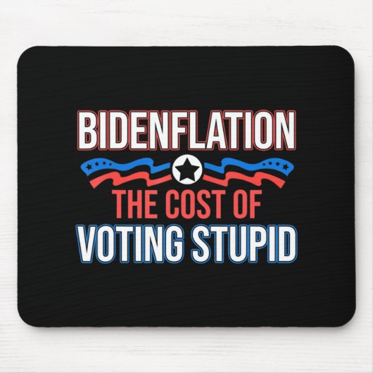 バイデン氏愚かなアンチバイデン氏 マウスパッド (正面)