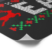 バイデン氏混乱おもしろいハッピーイースター醜いクリスマスT ポスター (角)