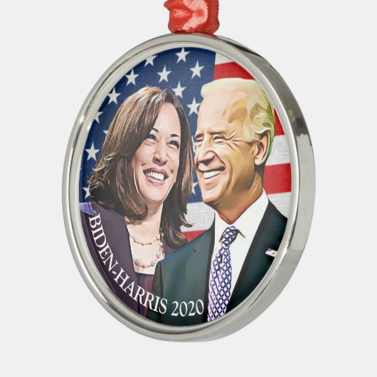 バイデン氏社長兼ハリス・キープサケ副社長 メタルオーナメント (左)