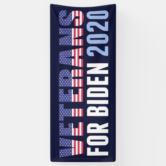 バイデン氏退役軍人 横断幕 (縦)