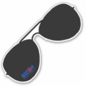 バイデン氏飛行士 シール (正面)