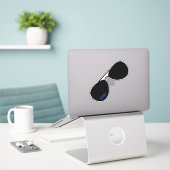 バイデン氏飛行士 シール (デスク上のノートパソコン)