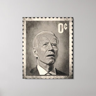 バイデン氏0セントミームキャンバスアート キャンバスプリント