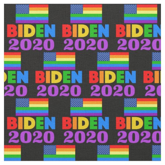 バイデン氏2020レインボーゲイプライド ファブリック (クローズアップ)