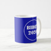 バイデン氏2020王室のブルー&ホワイト コーヒーマグカップ (正面右)