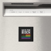 バイデン氏2020米国国旗Lgbt Rainbow Joe President マグネット (インサイチュ (食洗機))