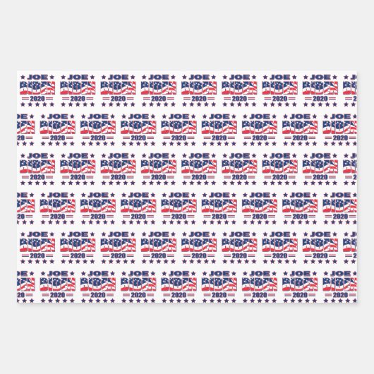 バイデン氏2020 – ジョーバイデン氏大統領 ラッピングペーパーシート (正面)