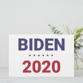 バイデン氏2020（米国選挙） 便箋 (スタンド正面)