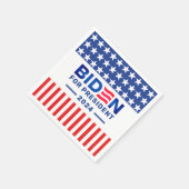 バイデン氏2024年大統領選挙Red and Blue スタンダードカクテルナプキン (角)