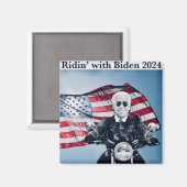 バイデン氏2024磁石とRidin マグネット (正面/裏面)