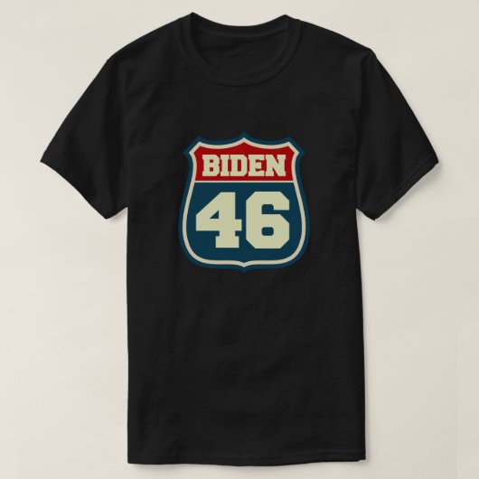 バイデン氏46選祝ジョーバイデン氏46 Tシャツ (デザイン正面)
